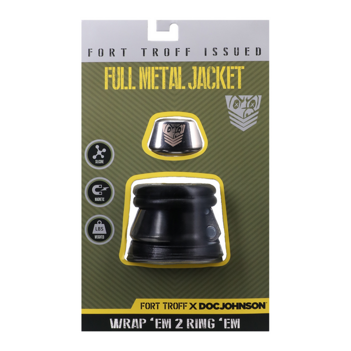 Volledige Metalen Jacket - Zwart