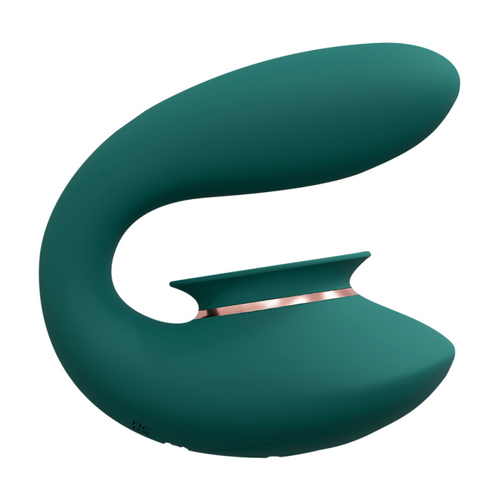 Twitch 3 - Rechargeable Vibrator and Suction - Forest Green