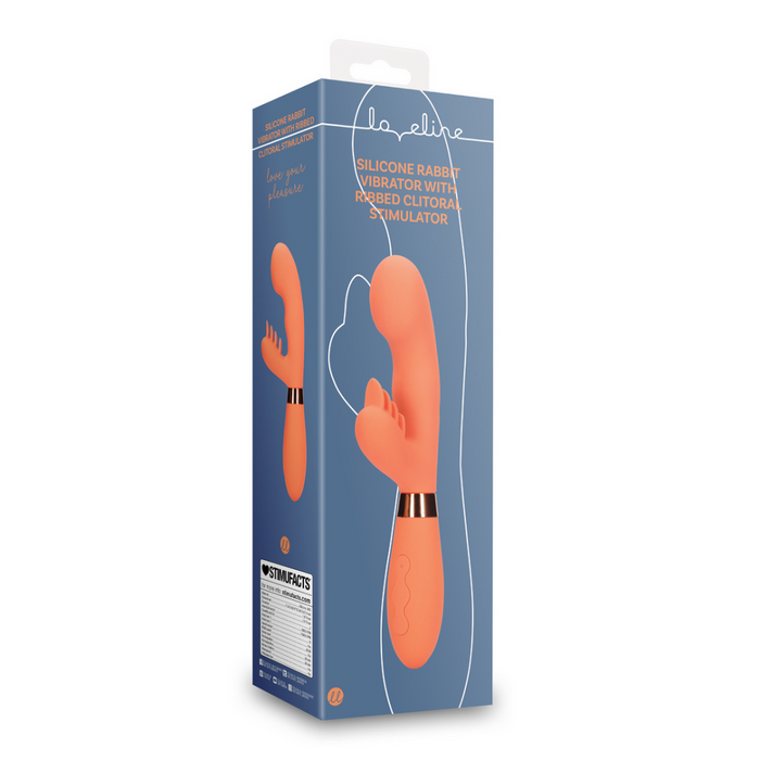 Silicone Rabbit Vibrator met Geribbelde Clitoris Stimulator