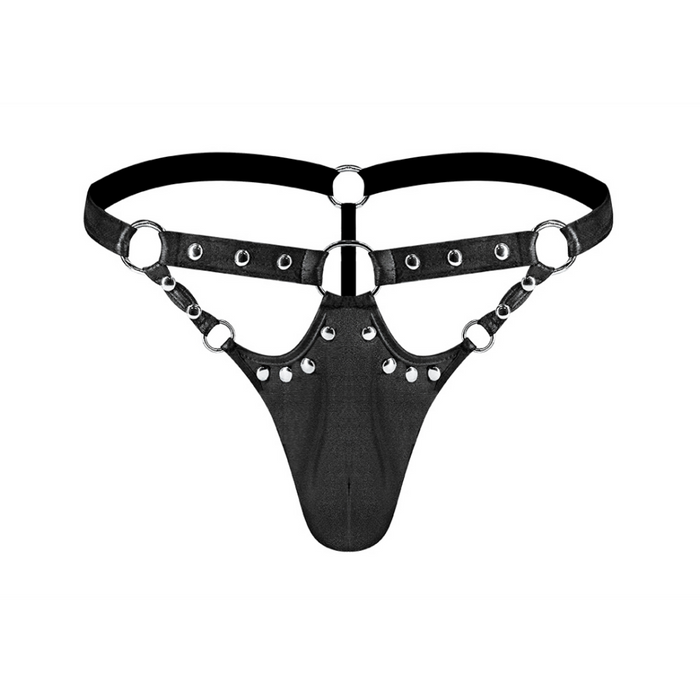 Jouster - G-String met Contour-Fit Pouch - L/XL - Zwart