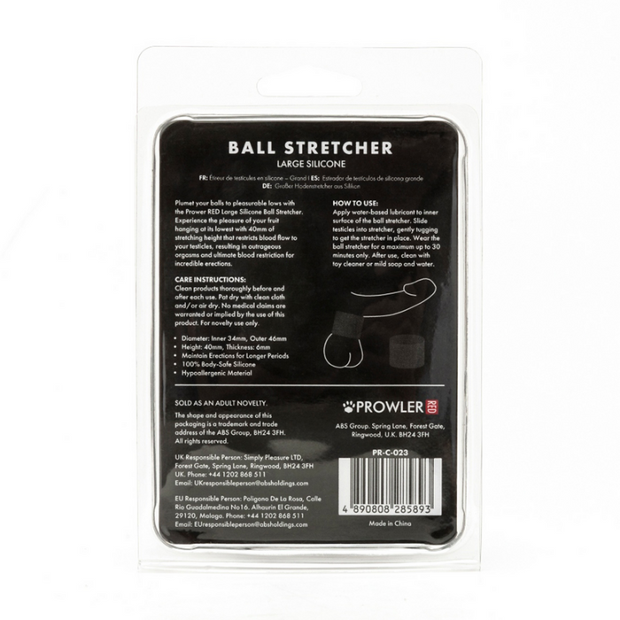 Silicone Ball Stretcher - Large - Black