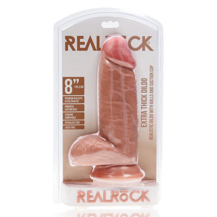 Extra Thick Straight with Balls 8 / 20,3 cm - Flesh