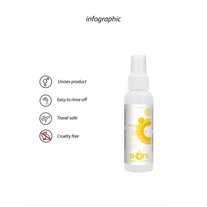 Fragrance Toy Cleaner - Lemon - 3 fl oz / 100 ml