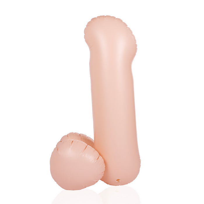 Opblaasbare penis - 32''/ 80 cm - Nude