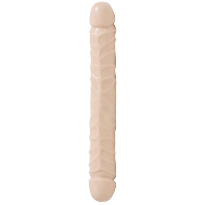 Jr. Veined Double Header - Dildo with Double Ends - 12 / 30 cm