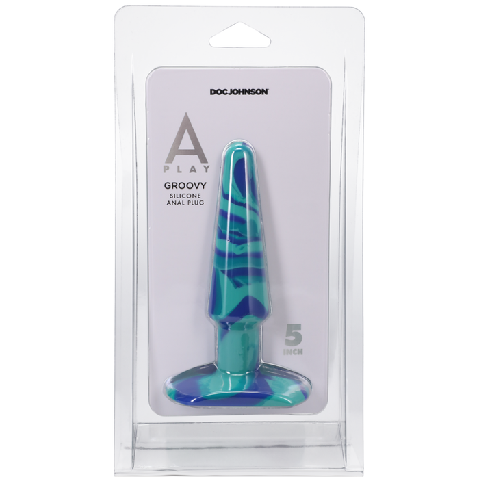 Groovy - Silicone Anal Plug - 5 / 12 cm - Ocean