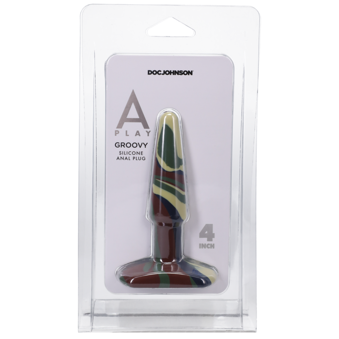 Groovy - Silicone Anal Plug - 4 / 10 cm - Camouflage