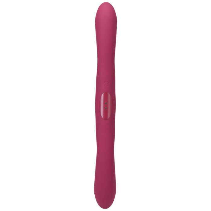 Duet - Dubbel Eind Vibrator met Draadloze Afstandsbediening - Berry