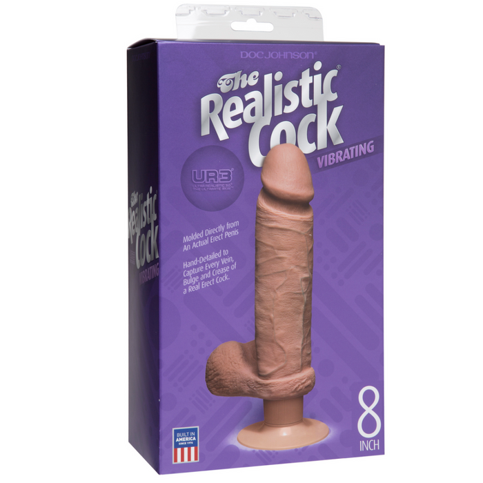 Vibrerende ULTRASKYN Dildo - 8 / 20 cm