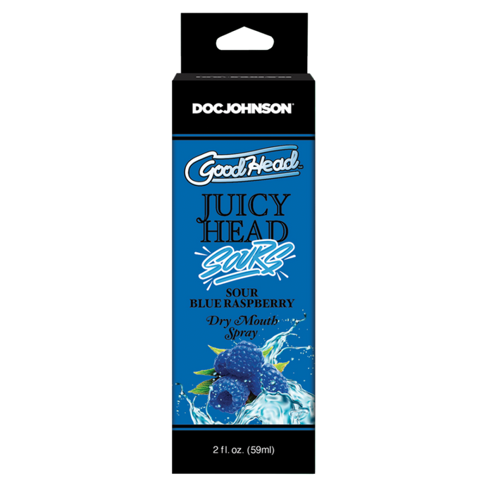 Juicy Head - Dry Mouth Spray - Sour Blue Raspberry - 2 fl oz / 60 ml