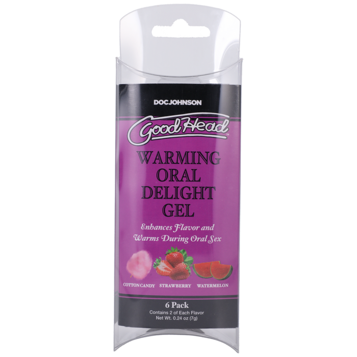 Warming Head Oral Delight Gel - 6 Pack - 0.24 oz / 7 gr