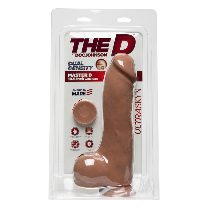 Master D - Realistic ULTRASKYN Dildo met Ballen - 10 / 25 cm