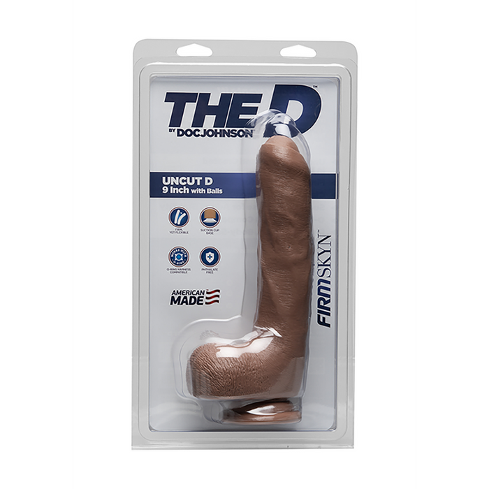 Uncut D - Realistic FIRMSKYN Dildo met Ballen - 9 / 22 cm