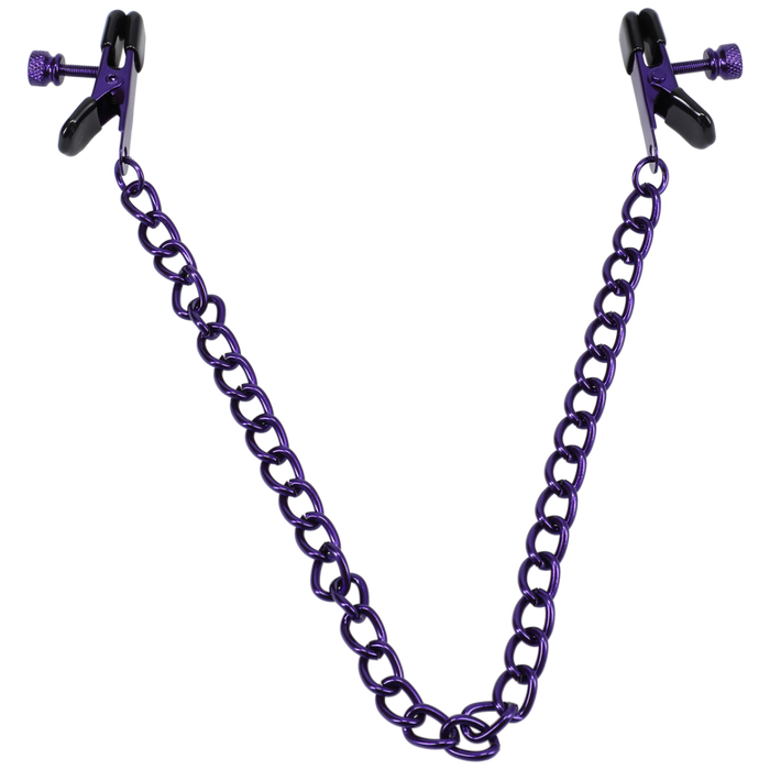 Chained Up - Nipple Clamps - Purple