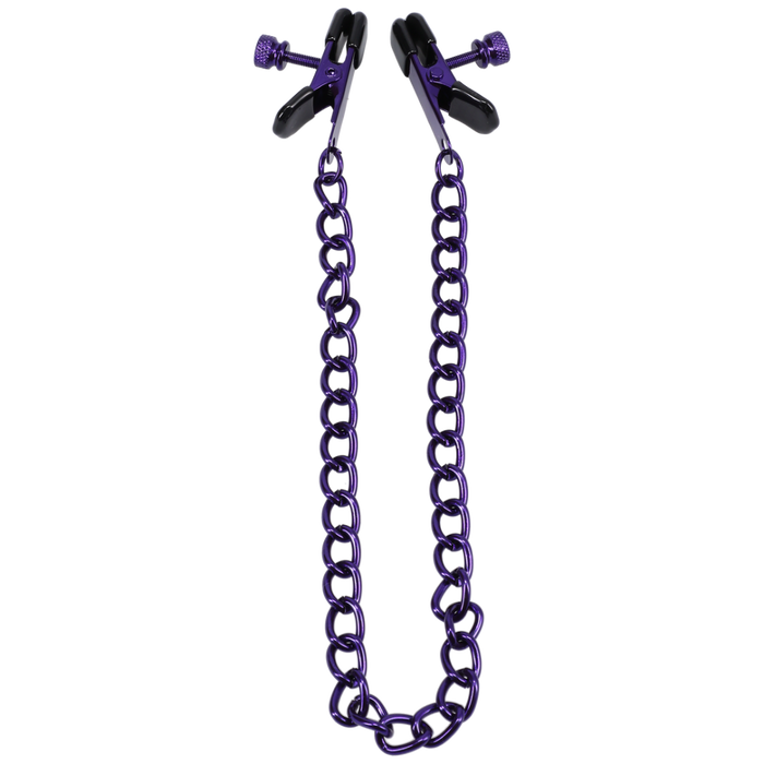 Chained Up - Nipple Clamps - Purple