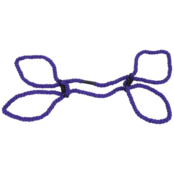 Restrain - 6mm Hemp Wrist or Ankle Cuffs - Purple