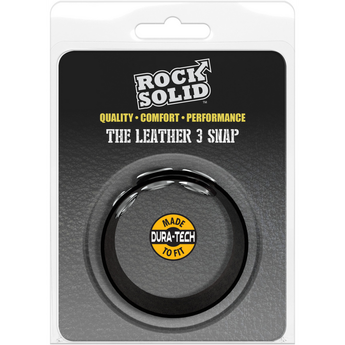 The Leather 3 Snap - Leather Cockring