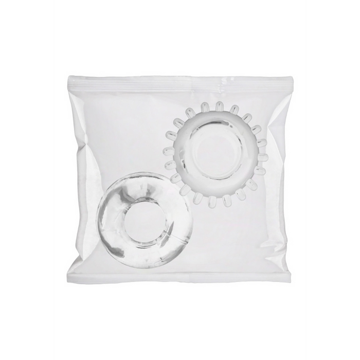 2 Pack C-Ring Set - Clambowl 50 Pieces - Clear