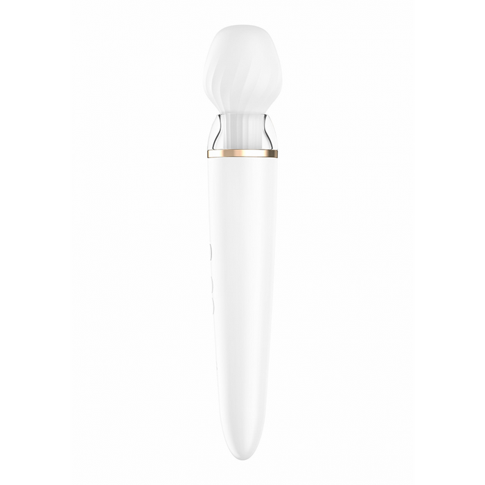 Double Wand-er Wand - Massage Wand and Vibrator - White