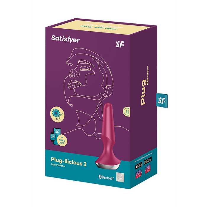 Plug-ilicious 2 - Vibrating Butt Plug - Berry