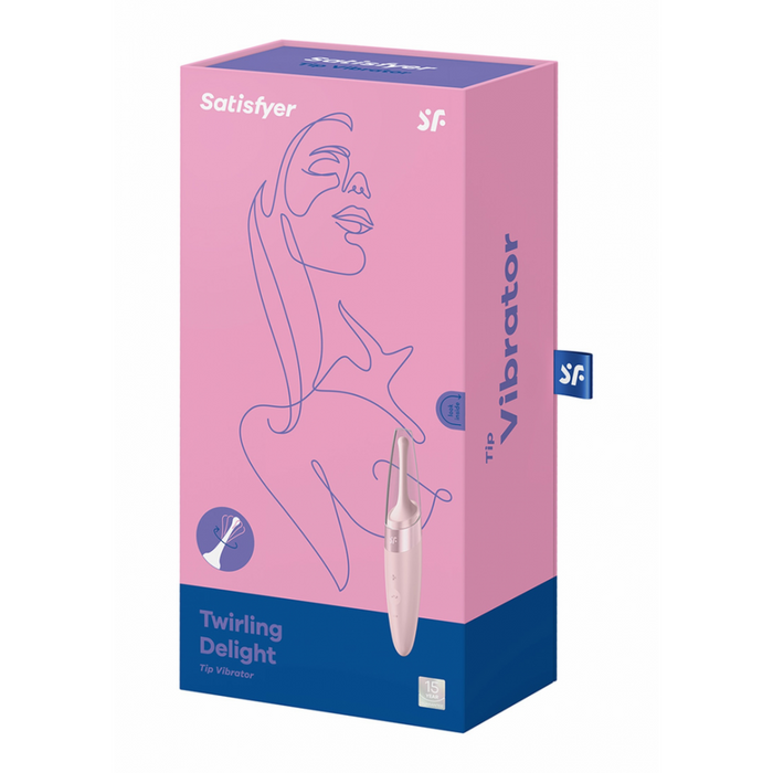 Twirling Delight - Tip Vibrator - Old Rose