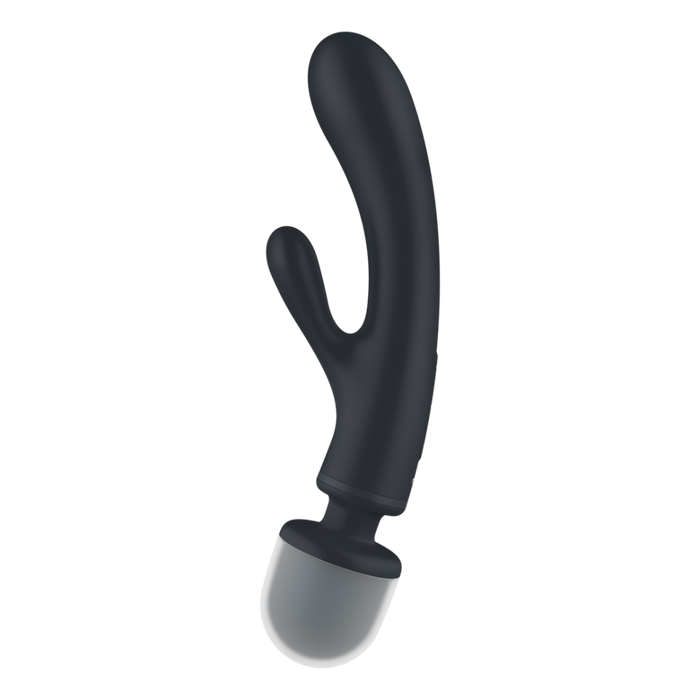 Triple Lover - Hybrid Wand Vibrator - Grey