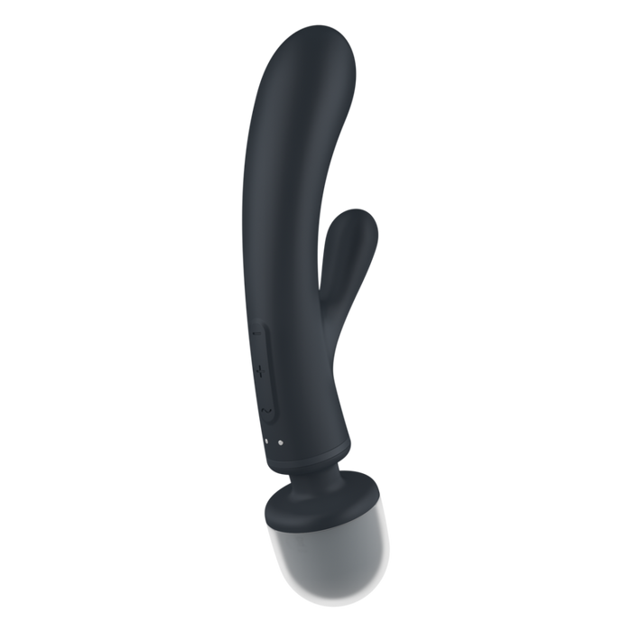 Triple Lover - Hybrid Wand Vibrator - Grey