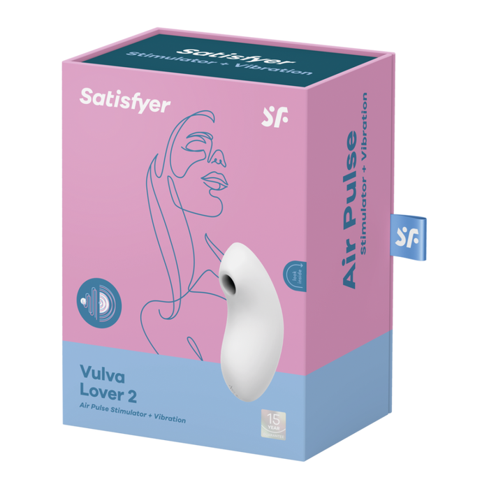 Vulva Lover 2 - Double Air Pulse Vibrator - White