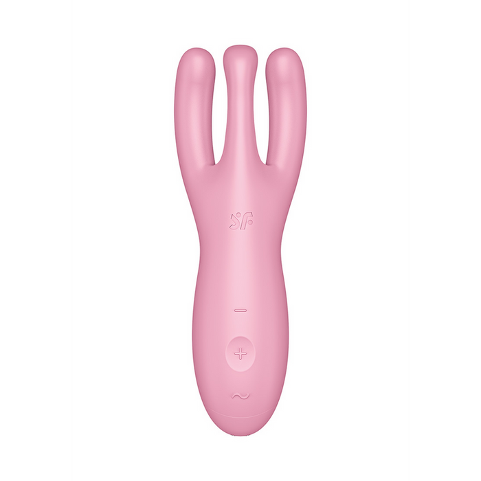 Threesome 4Plus - Lay-on Vibrator with App - Pink