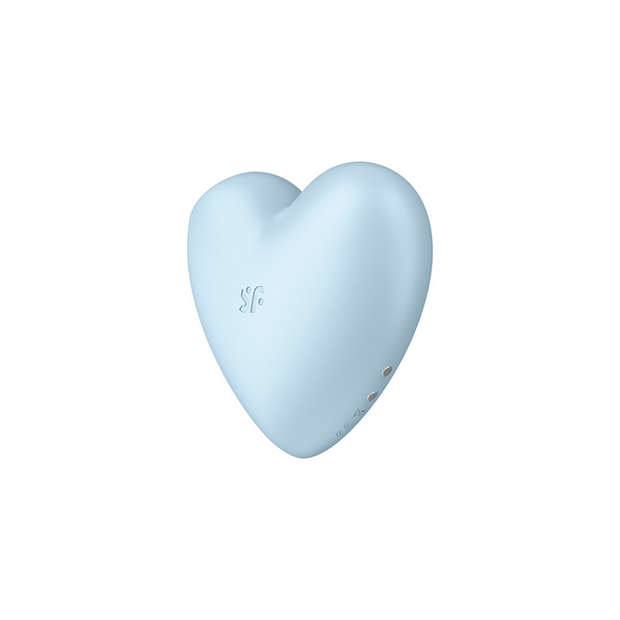 Cutie Heart - Air Pulse Stimulator and Vibration - Blue