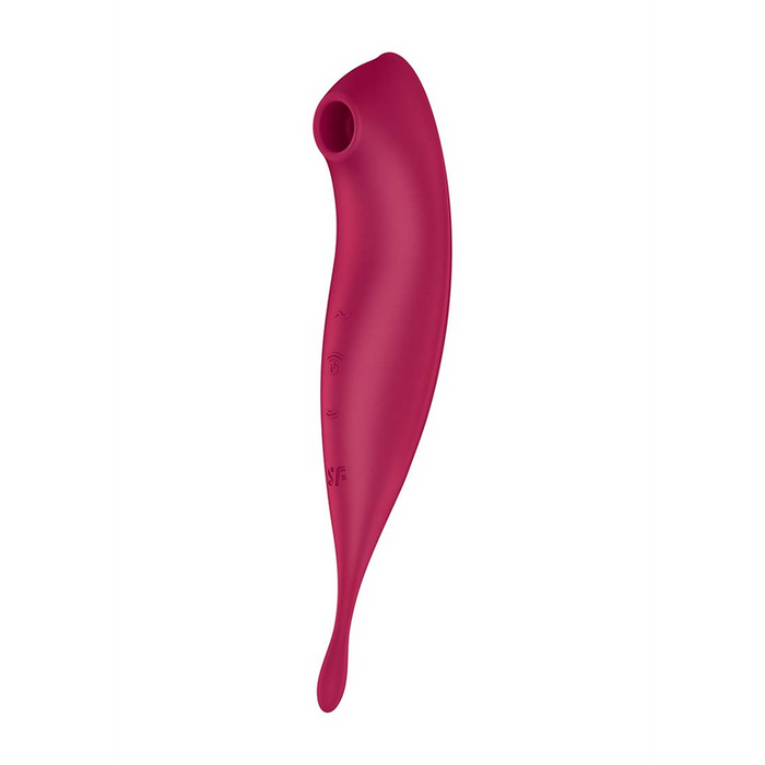 Twirling Pro - Tip Vibrator with App - Dark Red