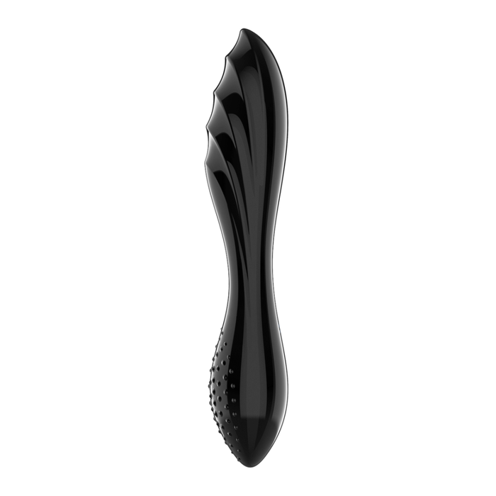 Dazzling Crystal 1 - Glass Dildo - Black