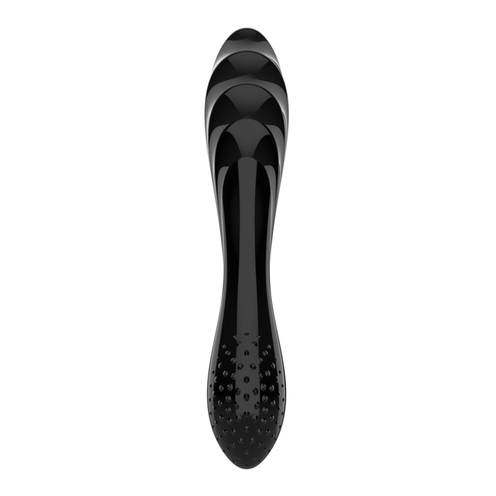 Dazzling Crystal 1 - Glass Dildo - Black