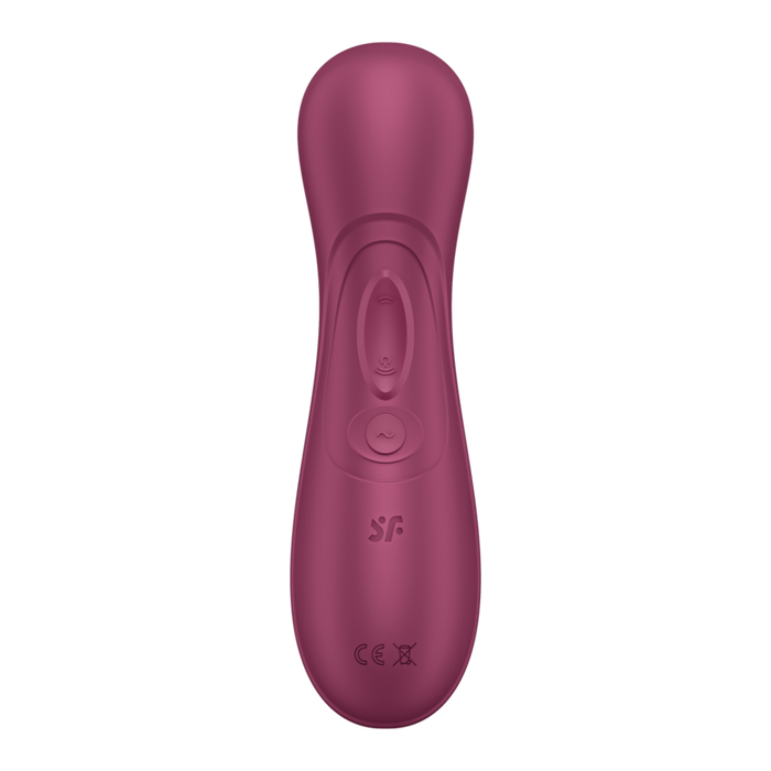 Pro 2 Generation 3 - Double Air Pulse Vibrator - Liquid Air - Wine Red