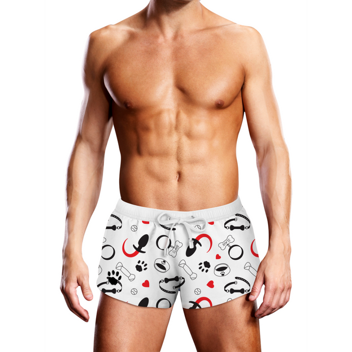 Swim Trunk Puppie Print - S