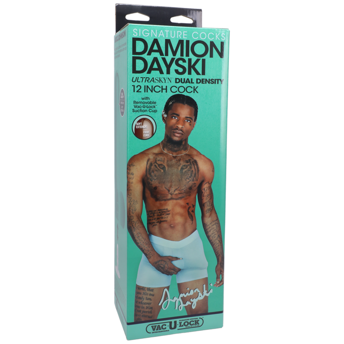 Damion Dayski - Realistic ULTRASKYN Dildo - 12 / 30 cm - Chocolade