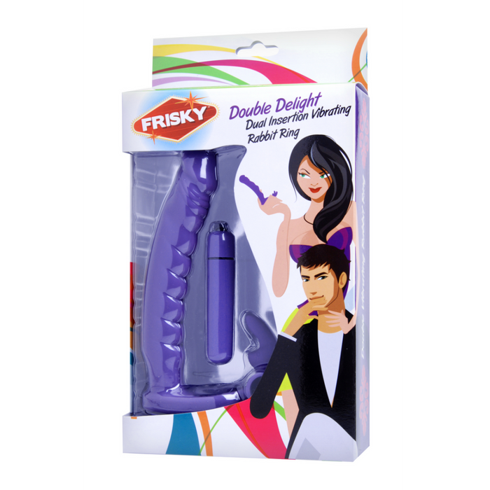 Double Delight - Vibrating Rabbit C-Ring