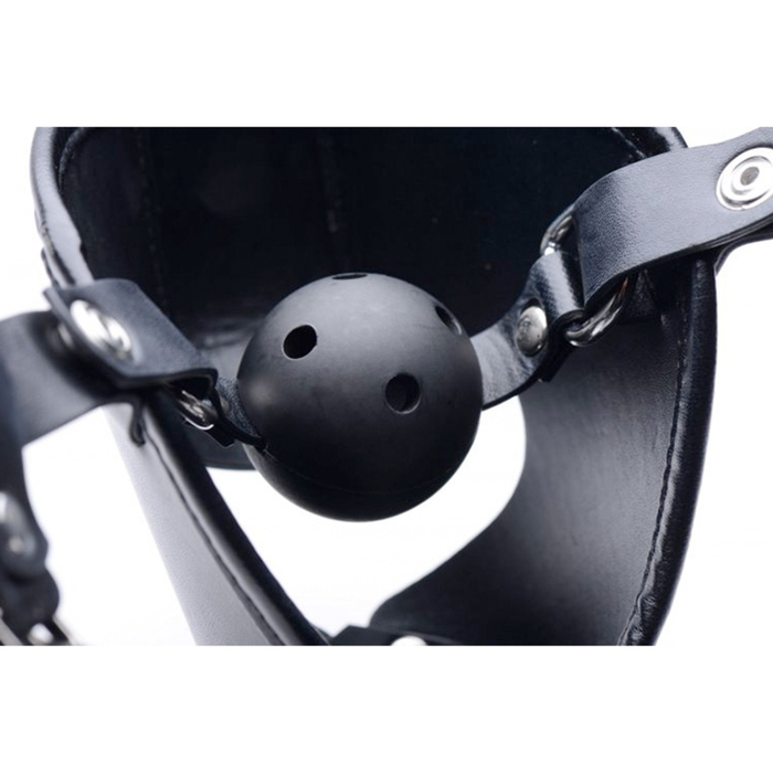 Pup - Puppy Speelmasker + Ademend Ballgag