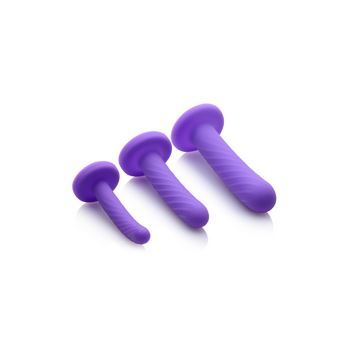 Tri-Play - 3-delige Siliconen Dildo Set