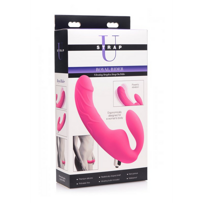 Royal Rider - Vibrerende Silicone Strapless Strap-On