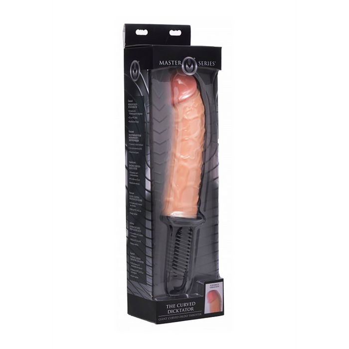 De Curved Dicktator - Vibrerende Gigantische Dildo met Thrusting Functie