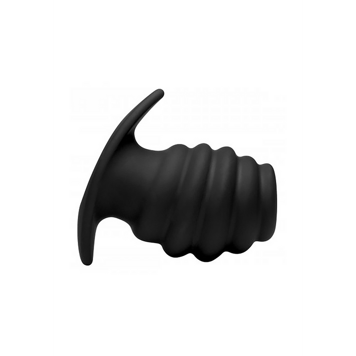 Hive Ass Tunnel - Silicone Ribbed Hollow Anal Plug - Large