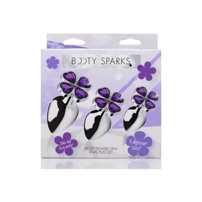 Violet Flower - Butt Plug Set - 3 Stuks