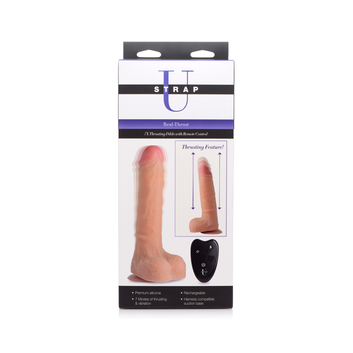 Real Thrust - Thrusting Siliconen Dildo met Afstandsbediening