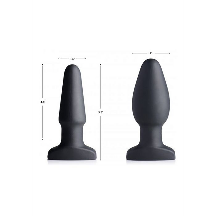 Opblaasbare Vibrerende Silicone Butt Plug