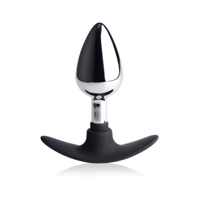 Dark Invader - Metal and Silicone Anal Plug - Medium