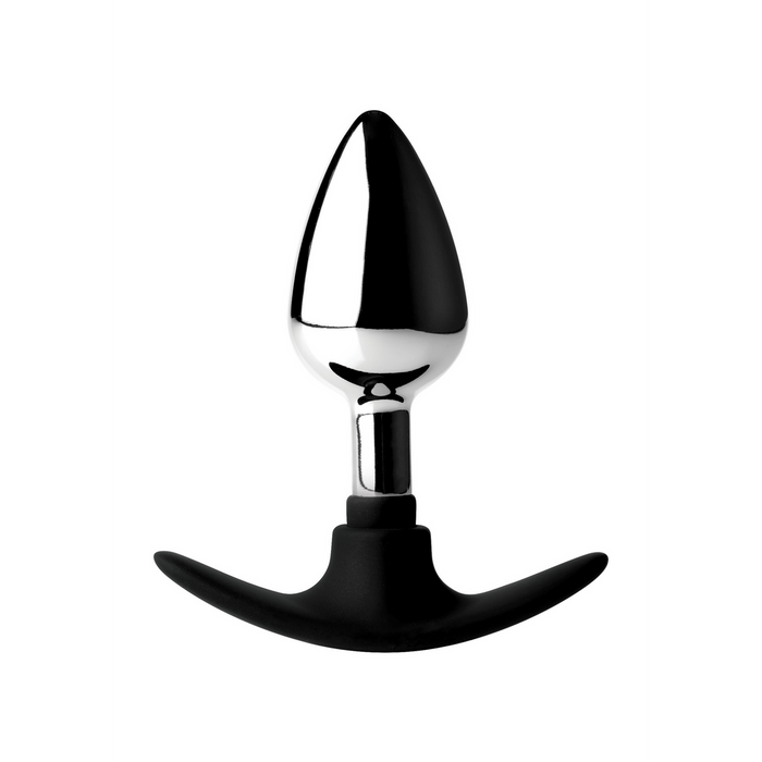 Dark Invader - Metal and Silicone Anal Plug - Medium