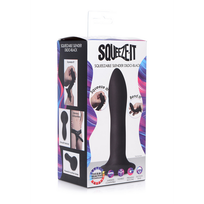 Squeezable Slim Dildo