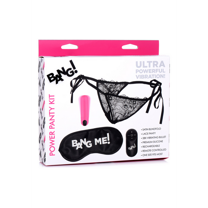 Power Panty - Lace Panties, Bullet Vibrator and Blindfold