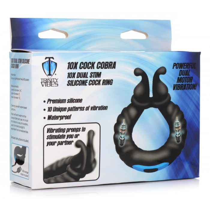 Cobra - Dual Stimulation Silicone Cockring